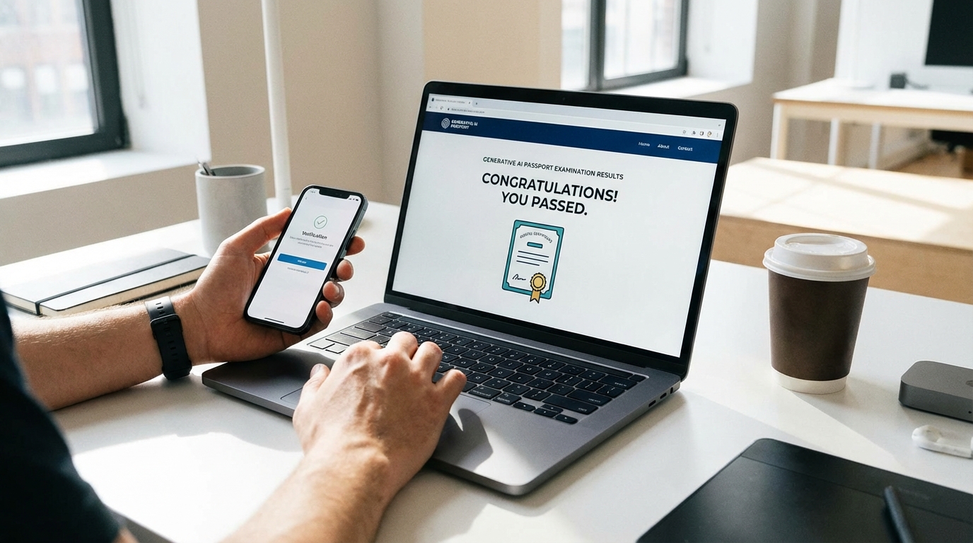 生成AIパスポートの合格発表を確認する方法【3ステップ】