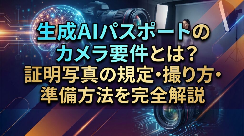 生成AIパスポートのカメラ要件とは？証明写真の規定・撮り方・準備方法を完全解説