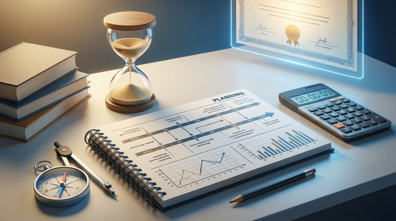 合格率から逆算する勉強時間と対策法