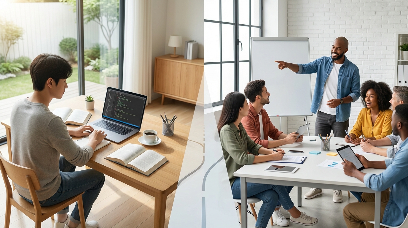 独学 vs 講座｜自分に合った学習スタイルの選び方