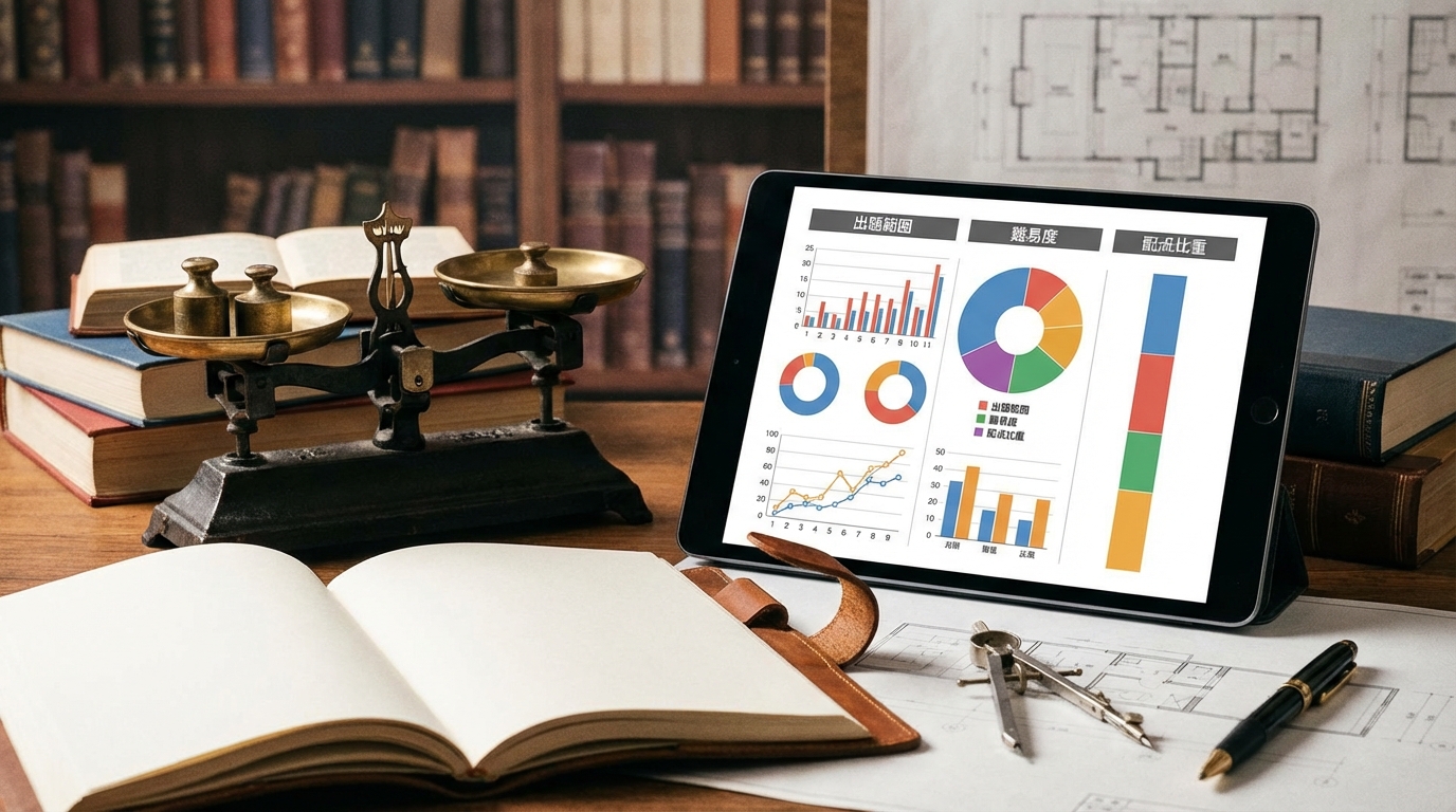 出題範囲と各章の難易度・配点比重