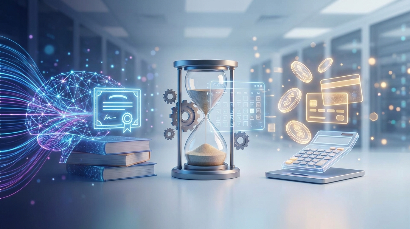 AI資格取得にかかる費用と期間の目安