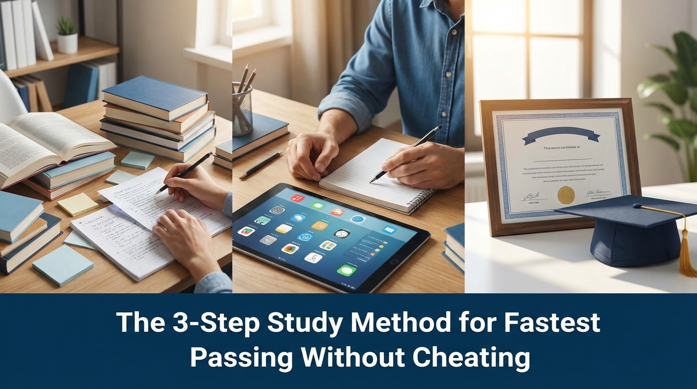 カンニングなしで最短合格する勉強法【3ステップ】