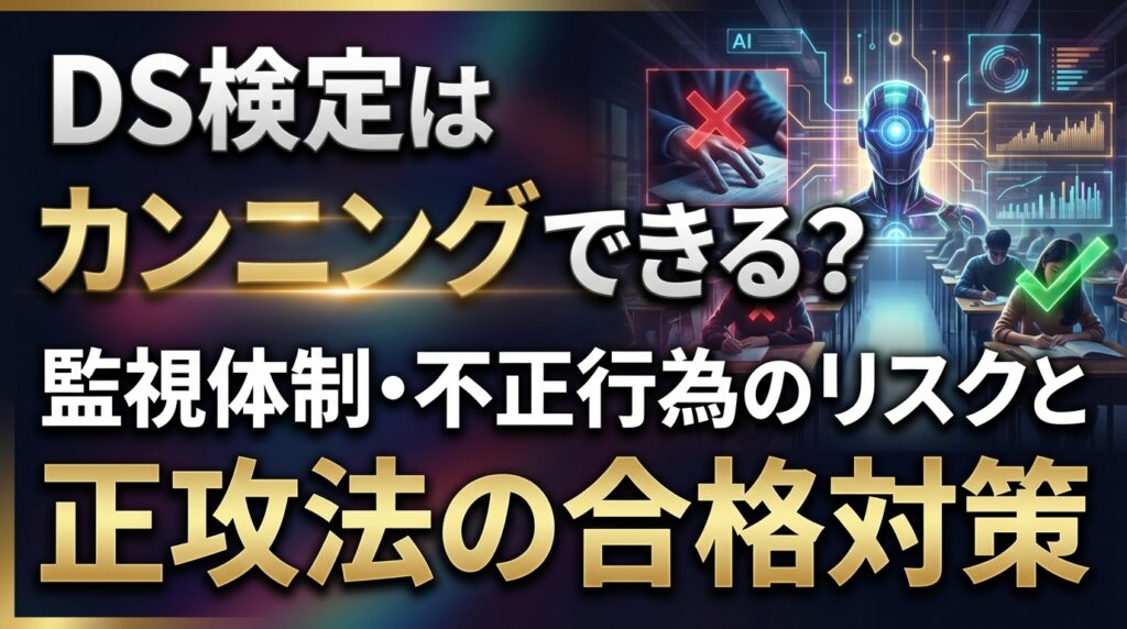 DS検定はカンニングできる？監視体制・不正行為のリスクと正攻法の合格対策