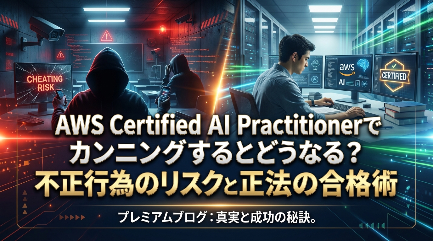 AWS Certified AI Practitionerでカンニングするとどうなる？不正行為のリスクと正攻法の合格術