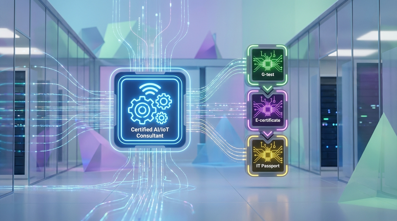 認定AI・IoTコンサルタントと他のAI資格を比較【G検定・E資格・ITパスポート】